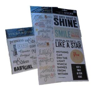 Scrapbooking Stickers Baby Girl Family Themed Lot Arts Crafts Planners